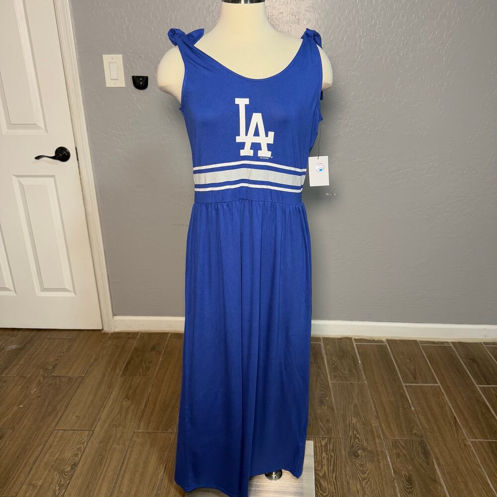 G-III 4Her by Carl Banks Women's Royal Los Angeles Dodgers Game Over Maxi Dress